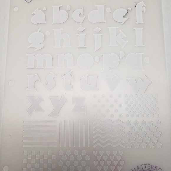 Letter stencil sets - Picture 4 of 5